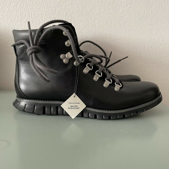 Cole Haan Zerogrand Water Resistant Black Hiker Boot C35594 Men’s Sizes NEW - Picture 1 of 9